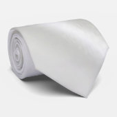 Herren Designer Krawatten Satin Silber (Gerollt)