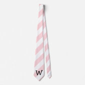 Herren Designer Krawatten Stylisch Pink & Weiß ges (Vorderseite)