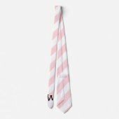 Herren Designer Krawatten Stylisch Pink & Weiß ges (Rückseite)