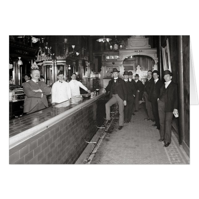 Herren, die 1910 im Bar trinken (Vorderseite (Horizontal))