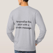 Herren Dinosaurier Langschläfer Ugly Weihnachts-T T-Shirt (Rückseite)