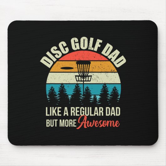 Herren Disc Golf Korb Zitat Lustiger Disc Golf Vat Mousepad (Vorne)