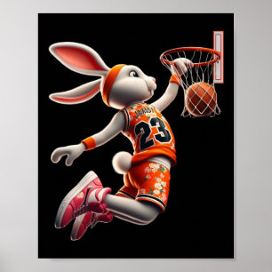 Herren Dunk Ostern Hase Sketll Jungen Kinder  Poster