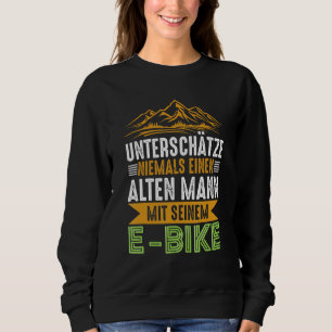 Herren E Bike Fahrrad E Bike Elektrisches Fahrrad  Sweatshirt