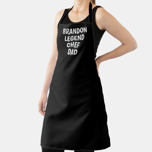 Herren Elegant Schwarz-weiß Modern Simple Vater Ko Schürze (InSitu)