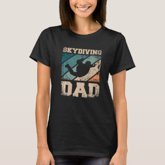 Herren Fallschirmspringen Vater Papa T-Shirt