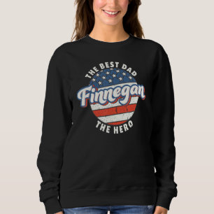 Herren Finnegan Bester Vater Held US-Flagge Person Sweatshirt