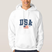 Herren-Flagge USA Hoodie (Vorderseite)