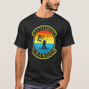Herren Fliegenfischen Opa Angler Vater 3 T-Shirt