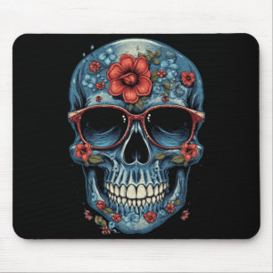 Herren Florale Mexikanischer Totenkopf Tag Der Reg Mousepad