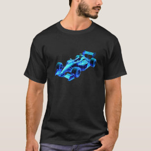 Herren Formel Rennwagen Bunter Mechaniker Ingenieu T-Shirt
