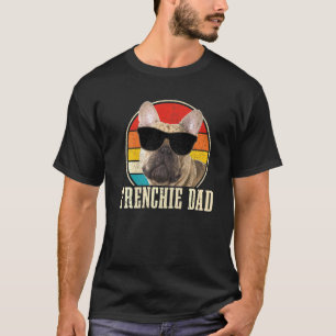 Herren Frenchie Papa Französische Bulldogge Vintag T-Shirt
