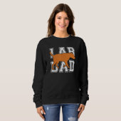 Herren Fuchs Rot Lab Dad Labrador Retriever Sweatshirt (Vorne ganz)