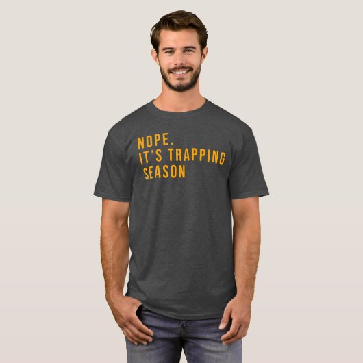 Herren-Funny-Trapping-Shirt-Geschenk für Fallenste T-Shirt (Vorne ganz)
