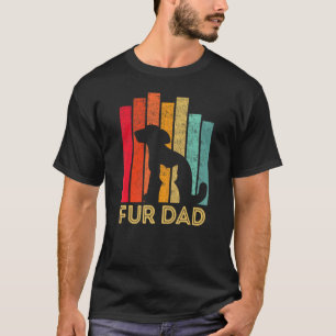 Herren Für Papa Vintage Hund und Katze Besitzer Va T-Shirt