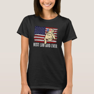 Herren Gelber Lab Dad Labrador Retriever Vintage R T-Shirt