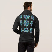 Herren-Geometric-Pattern-Bella-Canvas-Kapuzenpullo Hoodie (Schwarz voll)
