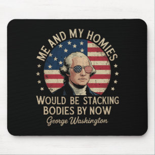 Herren George Washington 4. Juli Patriotisch Mousepad