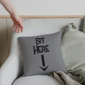 Herren Geschenk einfacher Stil Sit here Statement  Kissen