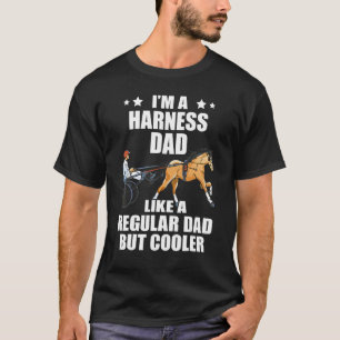 Herren Geschirrrennen Vater Vintage Reitkunst Trab T-Shirt