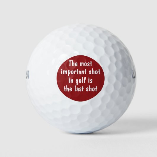 Herren Golf Phrase Golf Balls Golfball (Vorderseite)