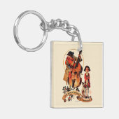 Herren Gott-Erholungs-YE Merrie Schlüsselanhänger (Vorderseite links)