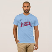 Herren Grass Attack Kurzarm T-Shirt (Vorne ganz)