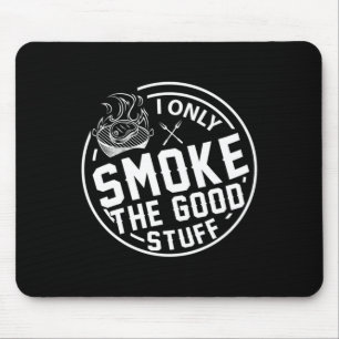Herren-Grillen nur den guten Stoff rauchen BBQ-Des Mousepad