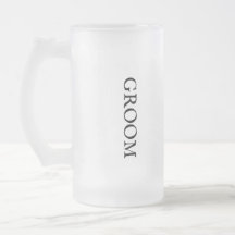 Herren Groom Hochzeit Mattierte Bier-Tasse