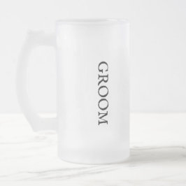 Herren Groom Hochzeit Mattierte Bier-Tasse Mattglas Bierglas