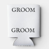 Herren Groom Themed Wedding Trucker Hat/Cap Dosenkühler (Rückseite)