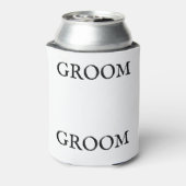 Herren Groom Themed Wedding Trucker Hat/Cap Dosenkühler (Kanne Rückseite)