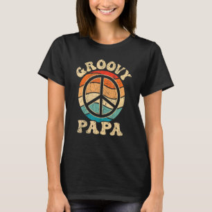Herren Groovy Papa 70er Ästhetik Nostalgie 1970er  T-Shirt