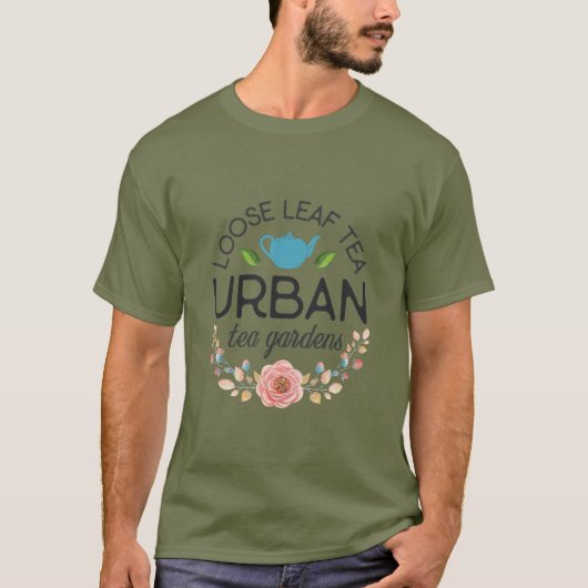 Herren Grüner Tee Shirt (Vorderseite)