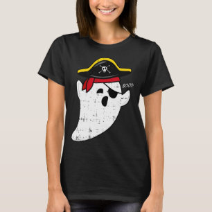 Herren gruseliger süßer Geist Pirat Boo Kostüm ein T-Shirt