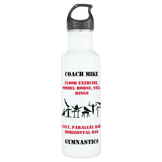 Herren Gymnastik Trainer Wasserflasche Edelstahlflasche (Vorderseite)