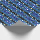 Herren Gymnastik Weihnachtsbaum Schneeflocke Geschenkpapier (Ecke)