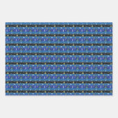 Herren Gymnastik Weihnachtsbaum Schneeflocke Geschenkpapier Set (Vorderseite)