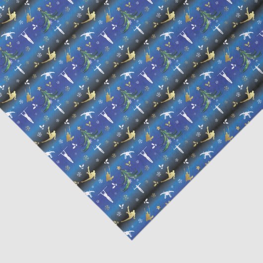 Herren Gymnastik Weihnachtsbaum Schneeflocke Seidenpapier (Ausschnitt)