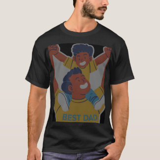 Herren-Halbarm-T-Shirt Vatertag Design  T-Shirt