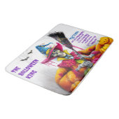 Herren Halloween King Spooky Skeleton Badematte (Schrägansicht)