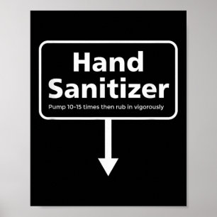 Herren Handdesinfektionsmittel - Lustiger Erwachse Poster
