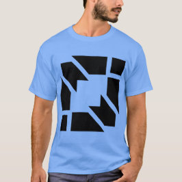 Herren-hellblauer Kurzarm-T - Shirt