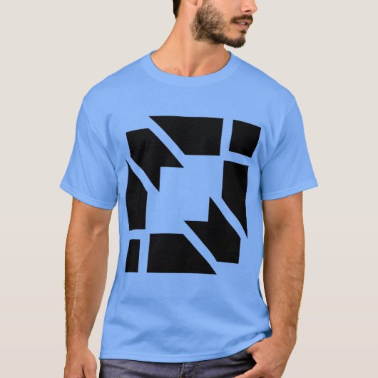 Herren-hellblauer Kurzarm-T - Shirt (Vorderseite)