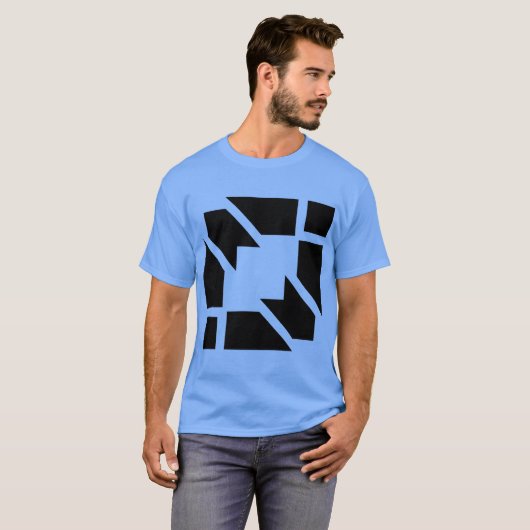 Herren-hellblauer Kurzarm-T - Shirt (Vorne ganz)