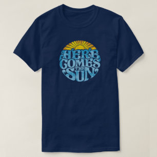 Herren Here Comes The Sun Retro Vintage T-Shirt