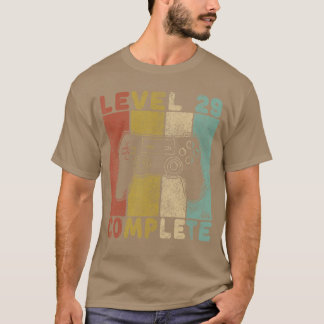 Herren Herren 29. Geburtstag Männer Gaming Level 2 T-Shirt
