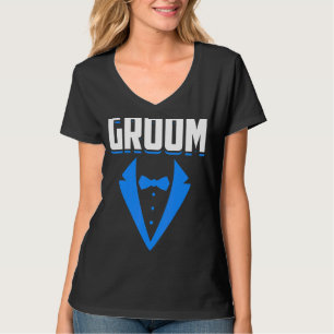 Herren Hochzeit Ehe Bräutigam passend Junggeselle T-Shirt
