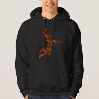 Herren Hoddie mit Basketballspieler Motiv Hoodie