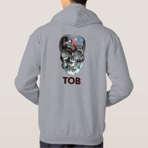 Herren Hoddie mit Schädel von TOB entworfen Hoodie
